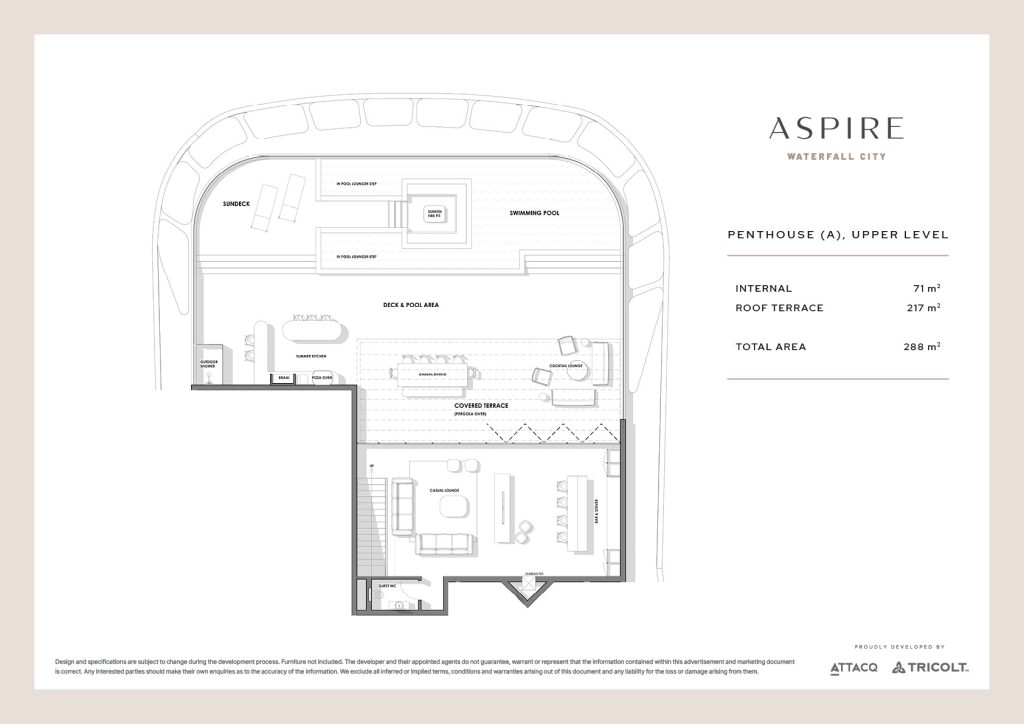 Aspire Waterfall City_Penthouse_A_Upper_Level