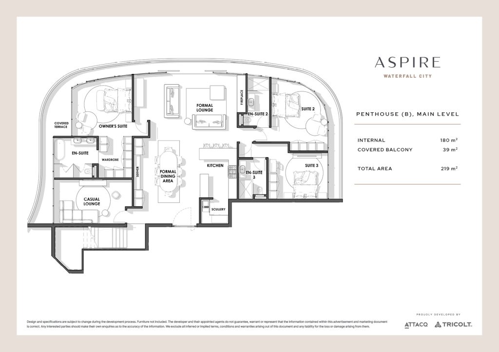 Aspire Waterfall City_Penthouse_B_Main_Level